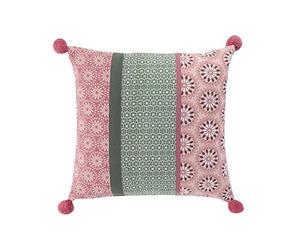 Douceur d'Intérieur - Funda de cojín, algodón, Rosa, 40 x 40 cm