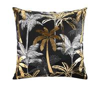 Douceur d'Intérieur, Funda de cojín Estampada de Terciopelo Dorado, 60 x 60 cm