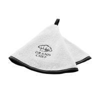 Douceur d'Intérieur Grand Chef - Toalla de Mano, Redonda, diámetro de 60 cm, de Esponja Bordada