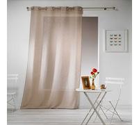 Douceur d'Intérieur Haltona - Panel con Ojales, Efecto Lino, Tejido Haltona, poliéster, Avellana, 280 x 140 cm