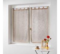 Douceur d'Intérieur Par Recto Traslados Efecto Lino Tejido Haltona, Poliéster, castaño, 120 x 60 cm