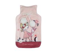 Douceur d'Intérieur Igloo - Bolsa de agua caliente, con funda, 21 x 34 cm, forro polar estampado, PVC liso