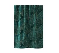 Douceur d'Intérieur Jade - Cortina de Ducha, con Ganchos, 180 x 200 cm, poliéster Estampado
