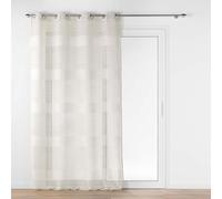 Douceur d'Intérieur Janice - Visillo con Ojales (140 x 240 cm) Lino, Efecto Lino Tejido