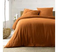 Douceur d'Intérieur – Juego de 3 piezas Angelia Caramel – Gasa de algodón 260 x 240 cm