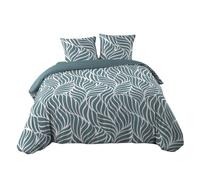 Douceur d'Intérieur - Juego de Cama de 3 Piezas (240 x 220 cm), Color Azul