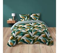 Douceur d'Intérieur - Juego de Cama de 3 Piezas (260 x 240 cm), Color Azul