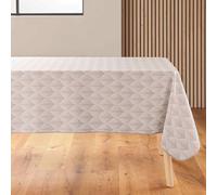 Douceur d'Intérieur Kalini - Mantel Rectangular (150 x 240 cm) Natural, poliéster Estampado