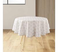 Douceur d'Intérieur Kalini - Mantel, Redondo, diámetro de 180 cm, Natural, poliéster Estampado