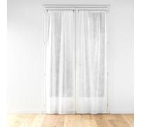 Douceur d'Intérieur Karla - Visillos de Ojales (2 x 70 x 240 cm), Blanco, Tela Tejida aplicada