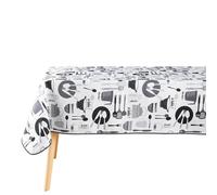 Douceur d'Intérieur Kitchen - Mantel, Rectangular, 150 x 240 cm, Blanco, poliéster Estampado