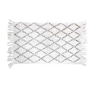 Douceur d'Intérieur LATIKA Alfombra de baño, Algodón, Blanco, 50 x 80 cm