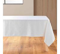 Douceur d'Intérieur Les Rennes - Mantel Rectangular (140 x 250 cm) Blanco/Plateado, Jacquard, Hilos Metalizados