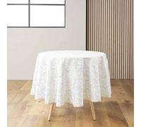 Douceur d'Intérieur Leya - Mantel Redondo, diámetro de 180 cm, poliéster Estampado Metalizado