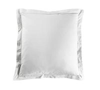douceur d'intérieur, Lina - Funda de Almohada (63 x 63 cm), Color Blanco, 100% algodón