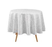 Douceur d'Intérieur lonigold - Mantel Redondo (180 cm de diámetro), poliéster Estampado Metalizado