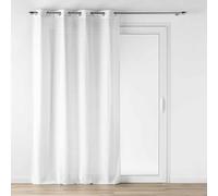 douceur d'intérieur Loulaine - Visillo con ojales (140 x 280 cm) blanco, efecto lana