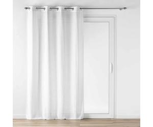 douceur d'intérieur Loulaine - Visillo con ojales (140 x 280 cm) blanco, efecto lana