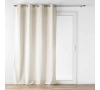 douceur d'intérieur Loulaine - Visillo con ojales (140 x 280 cm) lino, efecto lana