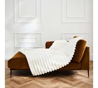 Douceur d'Intérieur - Manta de Invierno cálido (125 x 150 cm) - Tocador Natural, imitación de Piel