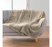 Douceur d'Intérieur - Manta Suave (125 x 150 cm), diseño de Rayas, Color Gris