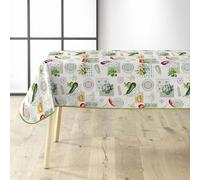 Douceur d'Intérieur Mantel Rectangular (140 x 240 cm) Vegetalia, PVC Impreso