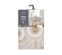 Douceur d'Intérieur, Mantel Rectangular (145 x 240 cm) Eclipse Blanco, poliéster Estampado Metalizado