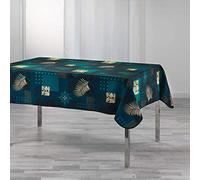 Douceur d'Intérieur, Mantel Rectangular (150 x 240 cm) Oreane Azul, Poliéster Impreso