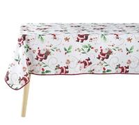 Douceur d'Intérieur - Mantel, Rectangular, 150 x 300 cm, Papá Noel, Blanco, poliéster Estampado