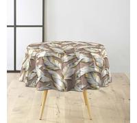 Douceur d'Intérieur - Mantel Redondo (Ø 160 cm) Ebany Choco, PVC Textilia