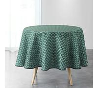 Douceur d'Intérieur, Mantel Redondo (Ø 180 cm) Artchic Verde, Poliéster Impreso