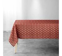 Douceur d'Intérieur, Manuela - Mantel Rectangular (poliéster, 145 x 240 cm), diseño Estampado, Color marrón