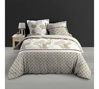 Douceur d'Intérieur Melisse - Juego de Cama, con 3 Piezas, 260 x 240 cm, 100% percal de algodón