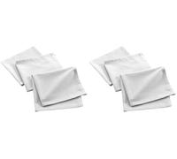 Douceur d'Intérieur Mistral - Servilletas de Mesa, 40 x 40 cm, Color Blanco (Paquete de 2)