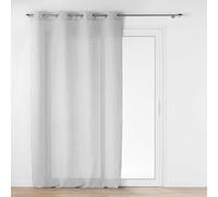 Douceur d'Intérieur Ophelia - Visillo con Ojales (140 x 240 cm) Gris, Tejido Jacquard