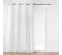 Douceur d'Intérieur Ophelia - Visillo con Ojales (140 x 280 cm) Blanco, Tejido Jacquard