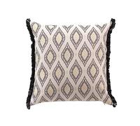 Douceur d'Intérieur Oricia - Cojín, con Funda extraíble, 45 x 45 cm, polialgodón Estampado Metalizado