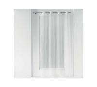 Douceur d'Intérieur Panel con Ojales, 140 x 240 cm, Gasa Arena + Banda fantasía de Chispa, Color Blanco