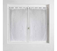 Douceur d'Intérieur 1626520 Par, Poliéster, Blanco, 2 x 45 x 90 CM