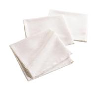 douceur d'intérieur Pauline - Juego de 3 paños de mesa (40 x 40 cm) de poliéster y lino