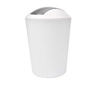 Douceur d'Intérieur Poubelle FLIC FLAC 5.6L Coloris Uni, Blanco, 19.7 cm