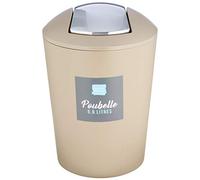 Douceur d'Intérieur Poubelle FLIC FLAC 5.6L Coloris Uni, Marrón, 19.7 cm