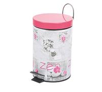 DOUCEUR D'INTERIEUR Poubelle Metal, Plateado, 17 cm