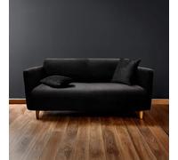 Douceur d'Intérieur - Protector de sofá Extensible (225 x 245 x 60 cm), Color Negro