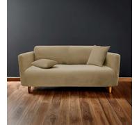 Douceur d'Intérieur - Protector de sofá Extensible (225 x 245 x 60 cm) Sacha Lin, poliéster gofrado