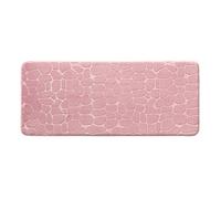 Douceur d'Intérieur Ricochet - Alfombra de baño, 50 x 120 cm, Rosa pálido, Microfibra Lisa en Relieve