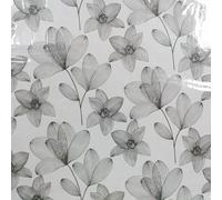 Douceur d'Intérieur - Rollo de Mantel de PVC (1,4 m x 15 m), PVC Impreso Metalizado 60/100E, Danela, Color Negro