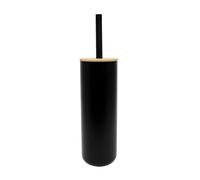 Douceur d'Intérieur Smart - Escobilla de váter, diámetro de 9,1 cm x 37,2 cm, Negra, poliestireno y bambú