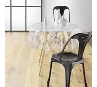 Douceur d'Intérieur Soleil - Mantel Cristal Redondo (140 cm de diámetro), PVC Estampado 14/100e