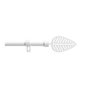 Douceur d'Intérieur stylea - Barra Extensible con Juego Completo (120 < 210 cm) Blanco, Pintado
